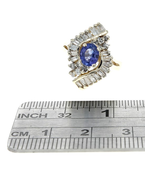 Le Vian Tanzanite and Diamond Bypass Ring